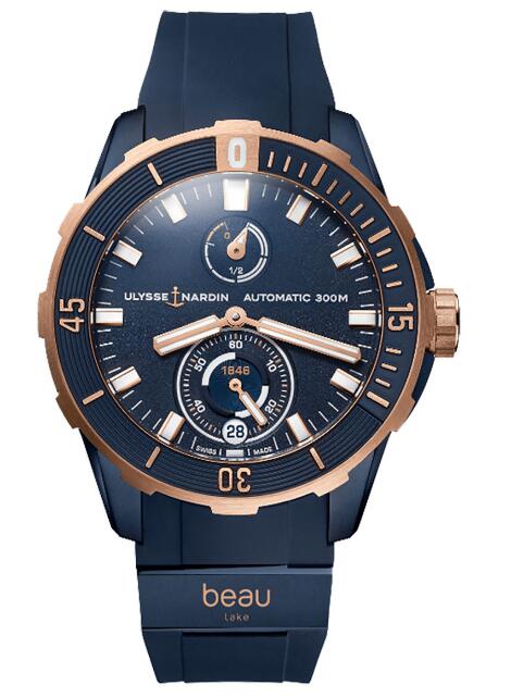 Ulysse Nardin Diver Chronometer Beau Lake 44mm Replica Watch Price 1185-170LE-3A-BEA/3A